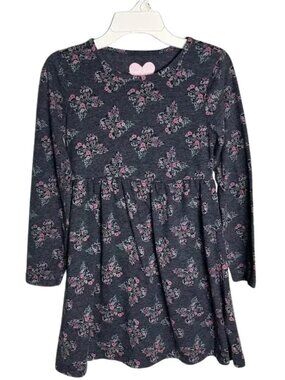 Freestyle Revolution Girls Floral Butterfly Dress Navy Blue & Pink Size 8